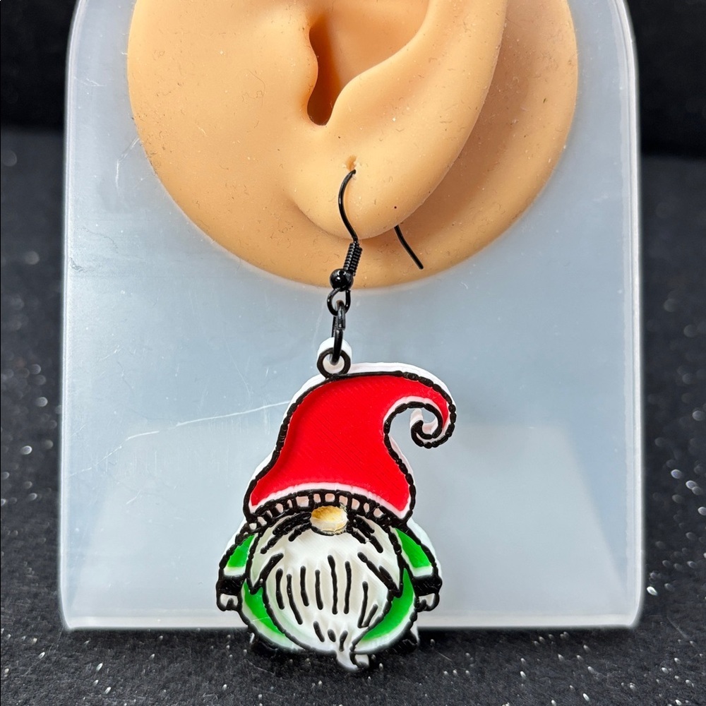 🎄 Christmas Gnome Earrings 🎅✨ - Picture 5 of 5